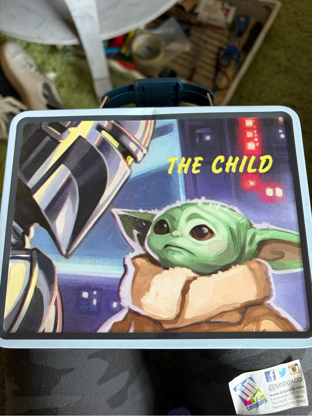 Disney The Child Lunchbox with Green and Blue Artwork